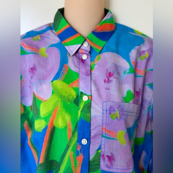 NWT J Crew button down shirt, limited rare “Nicole Wittenberg” collaboration - Picture 6 of 12